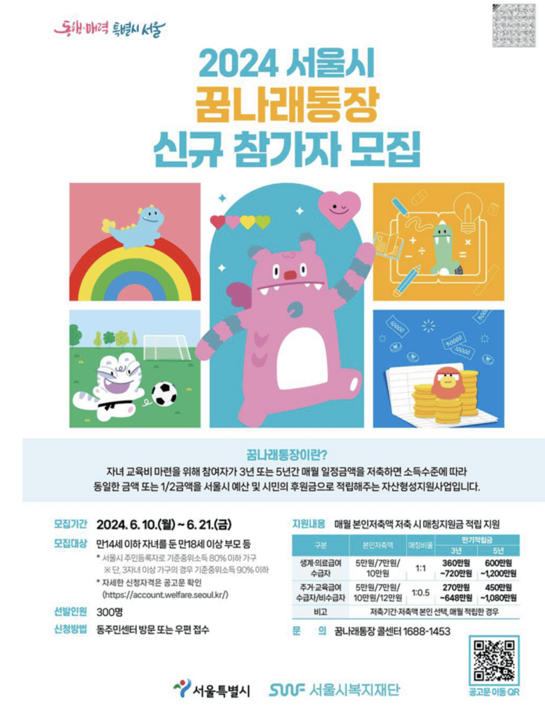 희망두배 청년통장 꿈나래통장 참여자모집 총정리 3 희망두배 청년통장 꿈나래통장 참여자모집 정리