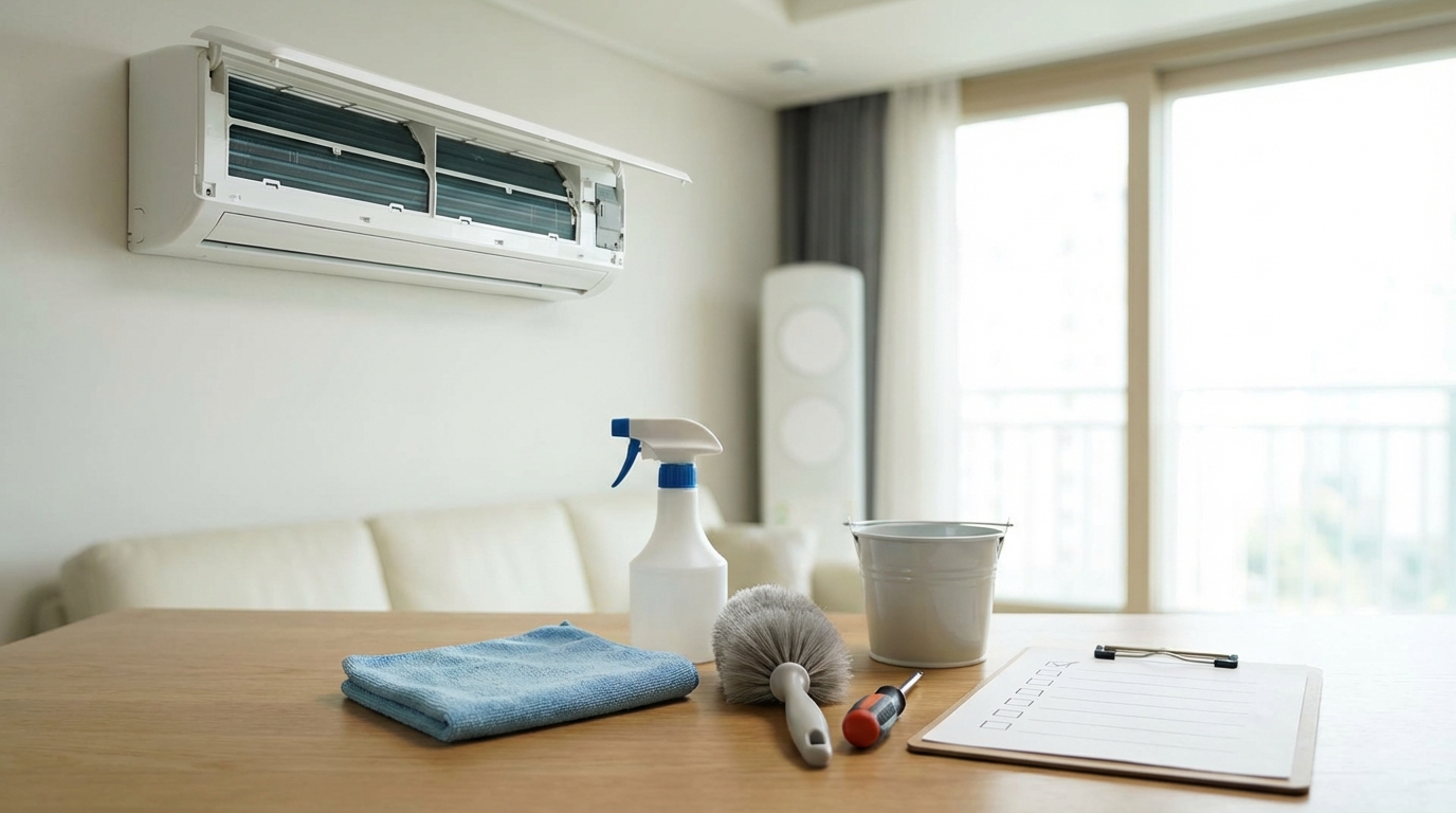에어컨 청소 방법 - 준비물 체크리스트