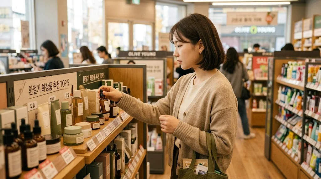 올리브영 세일 — 환절기 화장품 추천 TOP 5 관련 설명 이미지